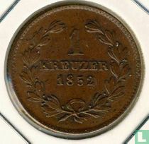 Baden 1 Kreuzer 1852