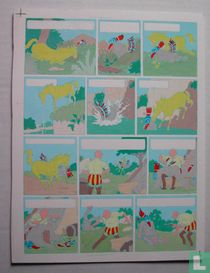 Originele inkleuring Het Gouden Paard 