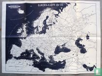landkaart van het Duits rijk in WOII Europa Karte der D.Z 