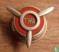 TWA lapel button