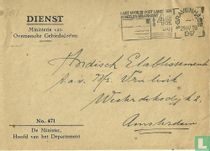 La Haye - Enveloppe de service n° 471