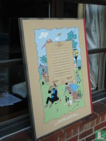 Galerie Escale Coffret des sérigraphies des couvertures Tintin 