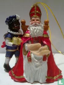 Saint-Nicholas sitting +Black Peter