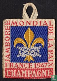 Participants badge 6th World Jamboree - Champagne