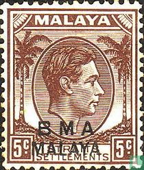 Le Roi George VI, surcharge BMA Malaya acheter