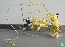 The couple Marsupilami and their 3 children