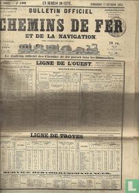 1852 Bulletin Officiel des Chemins de Fer et de la Navigation
