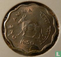 India 1 anna 1950