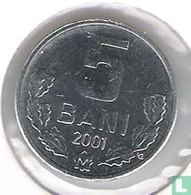 Moldavie 5 bani 2001