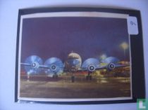 dc6-B vertrekt bij nacht van schiphol