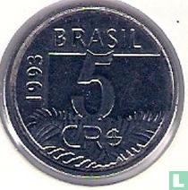 Brésil 5 cruzeiros reais 1993