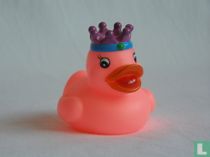 Badeend Roze met Kroon Klein