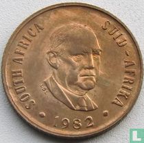 Afrique du Sud 2 cents 1982 "The end of Balthazar Johannes Vorster's presidency"