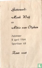 Aalsmeer suikerzakjes catalogus