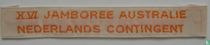 XVI JAMBOREE AUSTRALIE \\ NEDERLANDS CONTINGENT