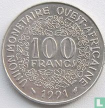 West African States 100 francs 1991