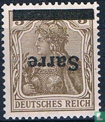 Germania met Sarre opdruk