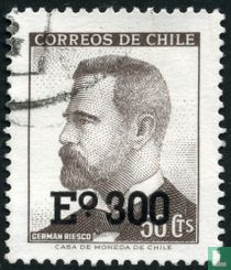 German Riesco with overprint for sale