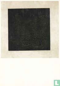 Zwart suprematistisch vierkant