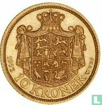 Dänemark 10 Kroner 1913