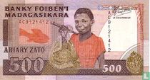 Madagascar 500 francs (1) ND (1988) acheter