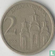 Yugoslavia 2 dinars 2000