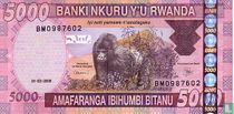 Rwanda 5000 Francs 2009