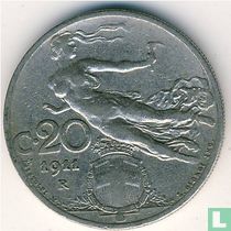 Italien 20 Centesimi 1911