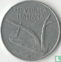 Italie 10 lire 1990
