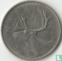 Canada 25 cents 1983