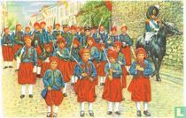 Fosse - De Zouaven in de "marsch" van Sint-Feuillien