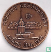 Turquie 400.000 lira 1996 (OXYDE) "Conférence Habitat II à Istanbul"