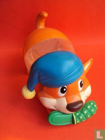 Dog with slipper