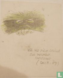 franquin originele tekening monster