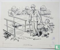 Originele tekening H. Ramaekers (tekenaar van Wipneus en Pim)