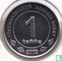 Turkmenistan 1 tenge 2009