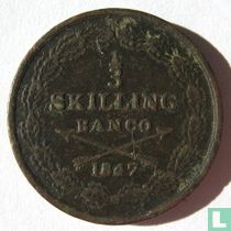 Sweden 1/3 skilling banco 1847