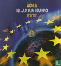 Pays-Bas 2 euro 2012 (stamps & folder) "10 ans euro"