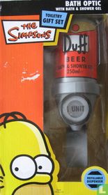 Simpsons Badeoptik mit Duff Bier Bad & Duschgel