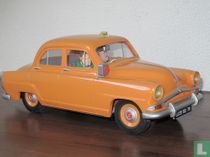 Simca Aronde Blake en Ernest in taxi 