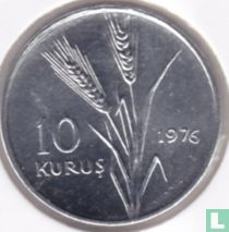 Türkei 10 Kurus 1976 "FAO – Kultur und Tugend"