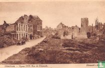 Ruines d'Ypres 1919 - Rue de Dixmude