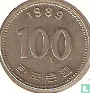 Corée du Sud 100 won 1989
