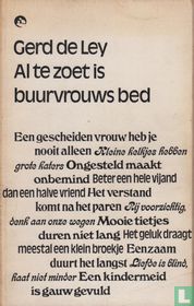 Al te zoet is buurvrouws bed