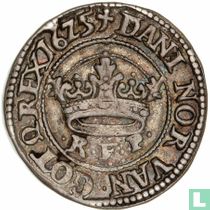 Denmark ½ krone 1625