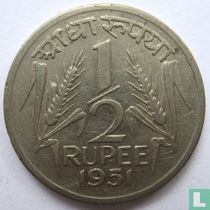 India ½ rupee 1951