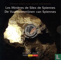 Belgien KMS 2011 (mit gefärbten Medaille) "De Vuursteenmijnen van Spiennes"