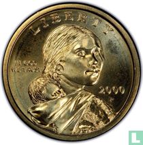 États-Unis 1 dollar 2000 (P - plumes de queue très détaillées)