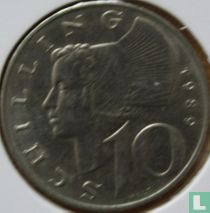 Austria 10 schilling 1989