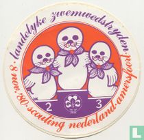 Landelijke zwemwedstrijden 8 nov. '80. Scouting Nederland. Amersfoort